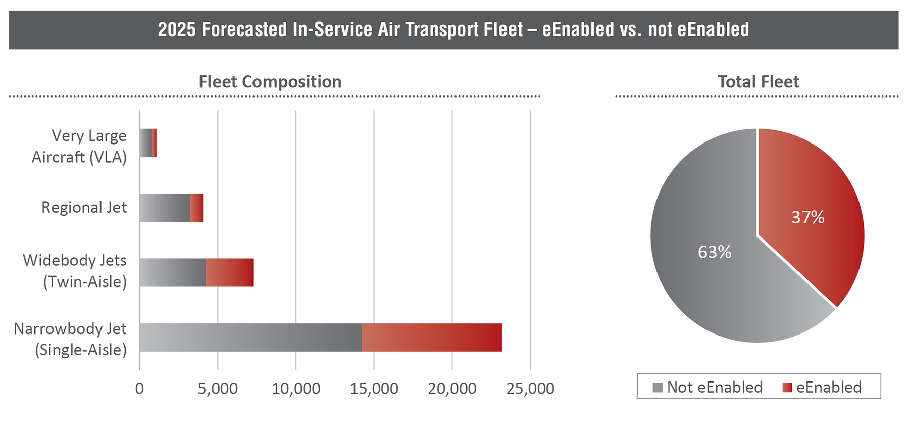 2025 Forecasted In-Service Air Transport Fleet
