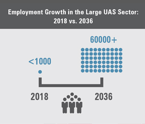 Employment Growth in the Large UAS Sector